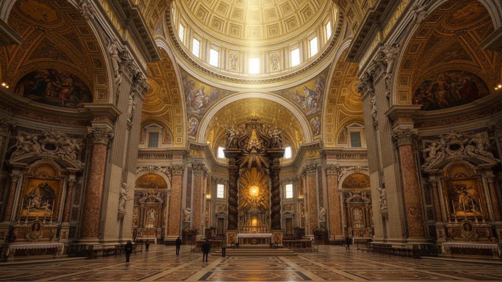 Intérieur d'une basilique italienne